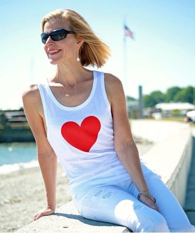 Women’s Heart Organic Tank Top