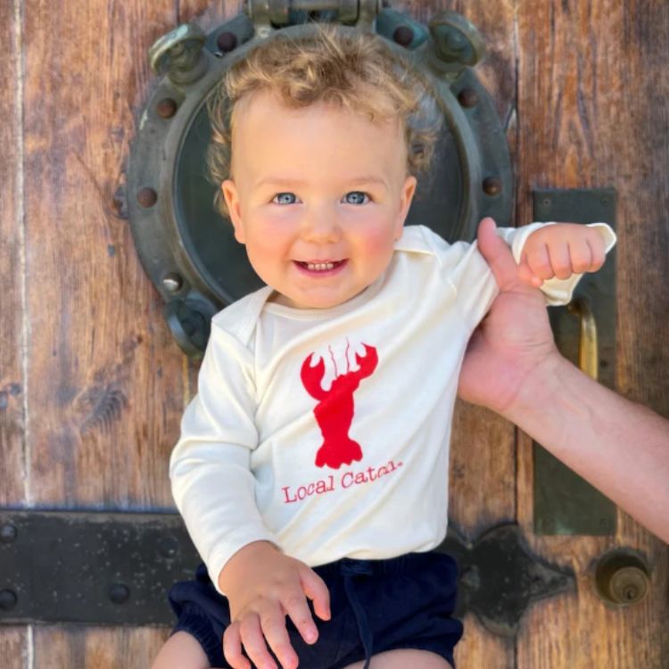 Simply Chickie Long Sleeve local Catch Baby Romper