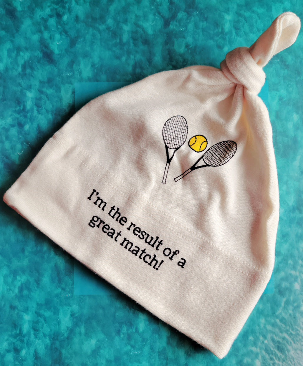 Organic Cotton Baby Tennis Hat - Unisex Design
