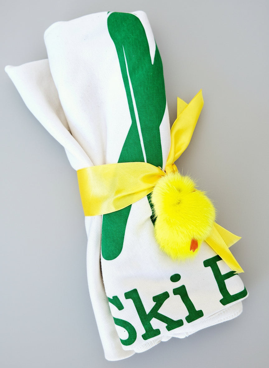 Simply Chickie Baby Blanket - Ski Themed