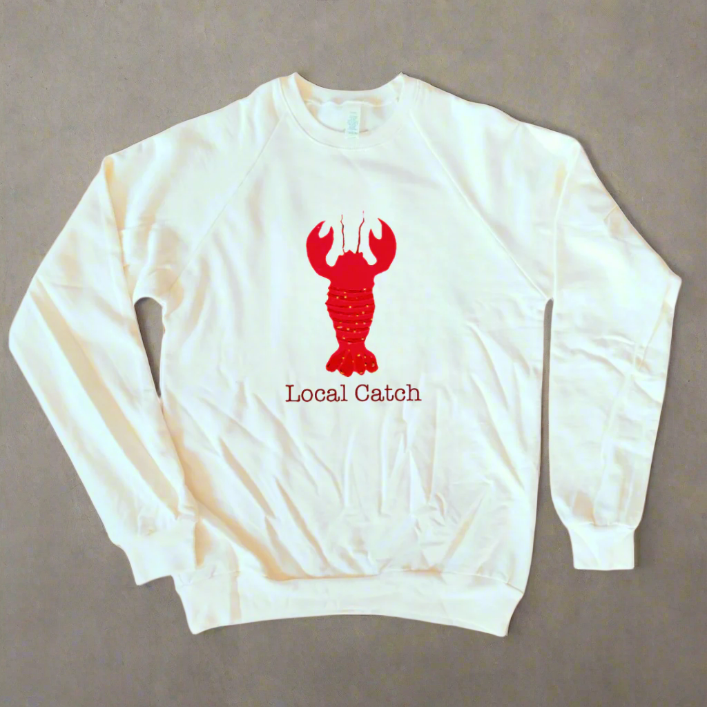 Adult Sweatshirt - Simply Chickie - Lobster Local Catch