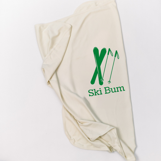 Simply Chickie Baby Blanket - Ski Themed