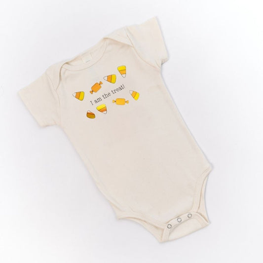 Candy Corn I Am The Treat Short Sleeve Romper