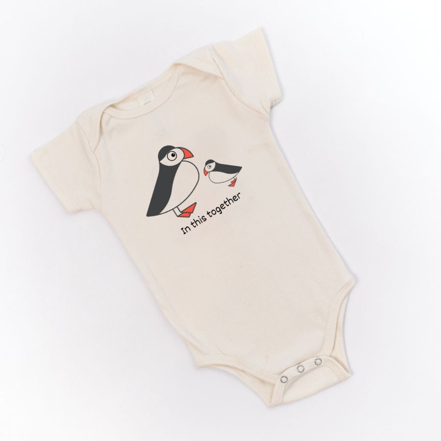 Simply Chickie In This Together Baby Short Sleeve Romper