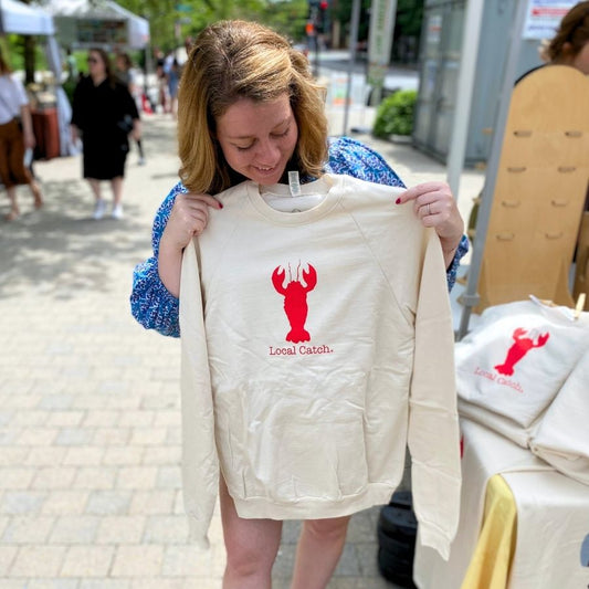 Adult Sweatshirt - Simply Chickie - Lobster Local Catch
