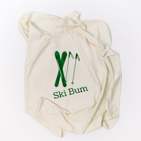 Simply Chickie Baby Blanket - Ski Themed