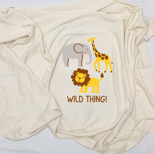 Wild Thing Animal Baby Blanket