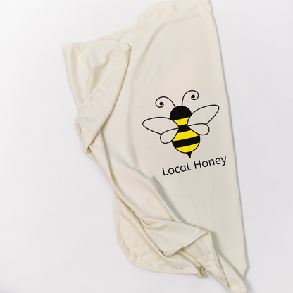 Local Honey Bumble Bee Baby Blanket