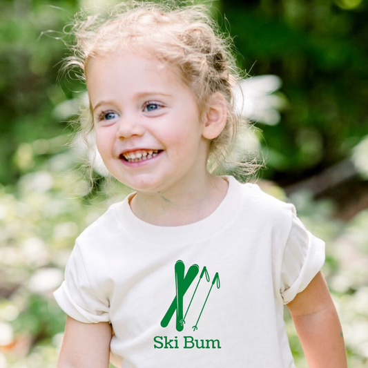 Simply Chickie Kids Clothing - Ski Bum Themed Kids Tshirt