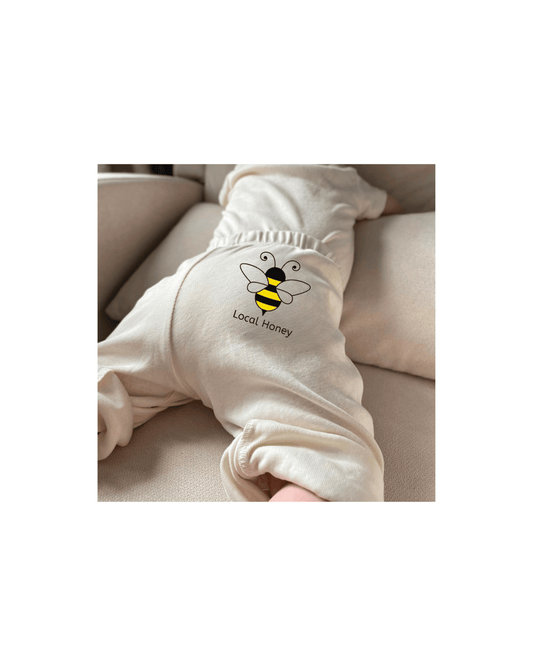 Honey bee Local Honey Long Sleeve Romper and Pant Set