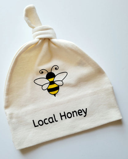 Local Honey Bumble Bee Long Sleeve Baby Romper, Hat & Blanket Gift Set