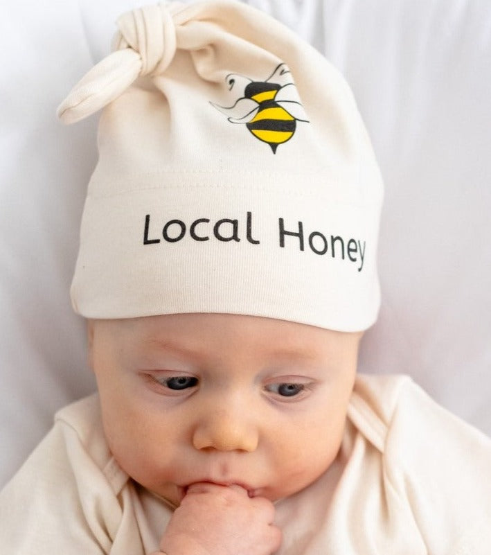 Local Honey Bumble Bee Long Sleeve & Baby Hat Gift Set