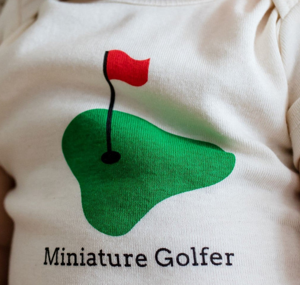 Mini golfer-simply chickie-baby Romper