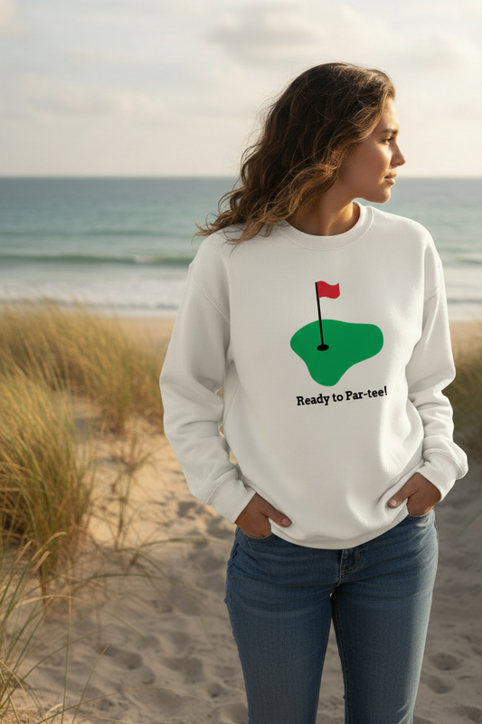 Ready to Par-tee sweatshirt styled like I Scream A Lot