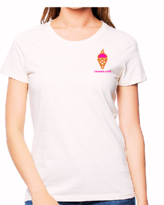 Ice cream Adult Tee - I scream a lot