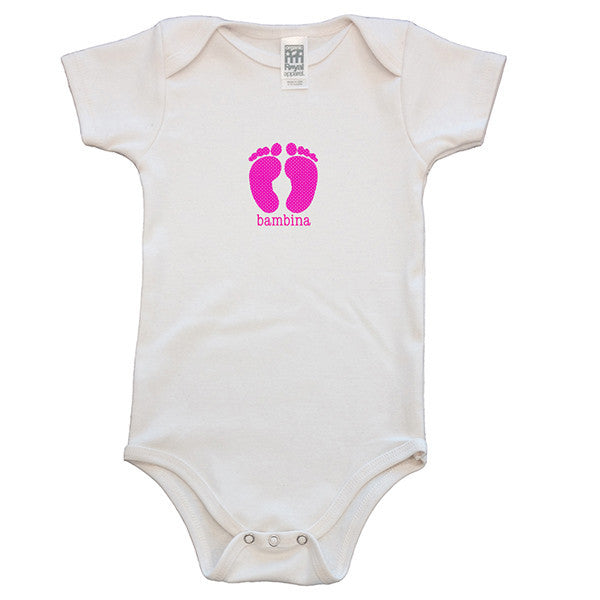 Organic cotton baby onesie - Bambina - Simply Chickie