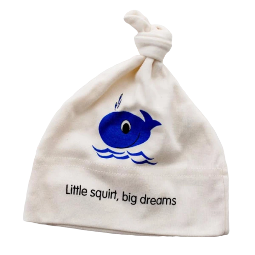 Organic cotton baby hat - Whale - Simply Chickie