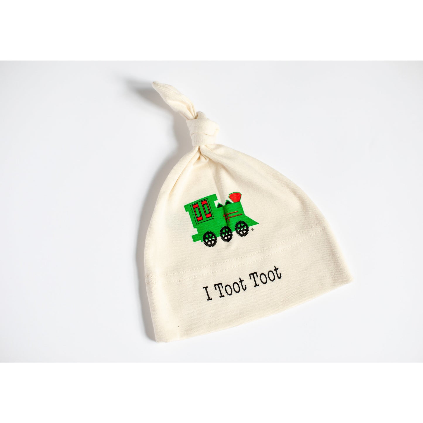 Organic cotton baby hat - Train - Simply Chickie