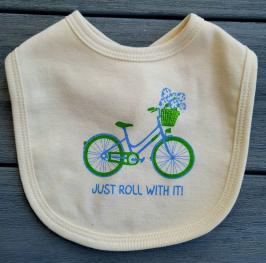 Simply Chickie Baby Bib, Just Roll With It