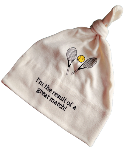 Organic Cotton Baby Tennis Hat - Unisex Design