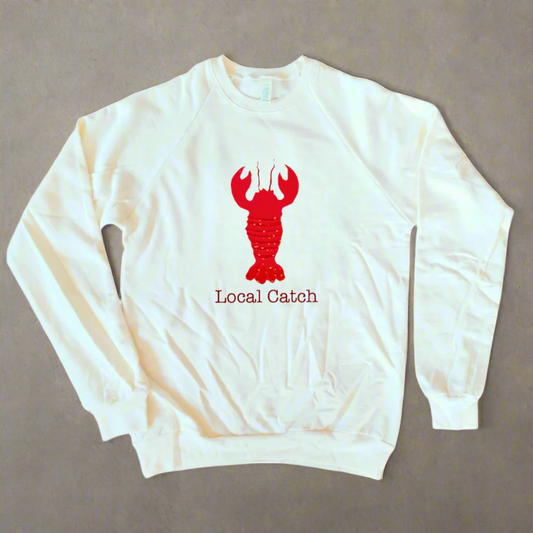 Adult Sweatshirt - Simply Chickie - Lobster Local Catch