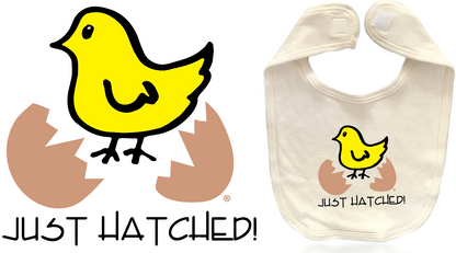 Just Hatched Long Sleeve Baby Gift Set onesie and bib