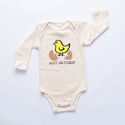 Simply Chickie Just Hatched Chick Long Sleeve Romper
