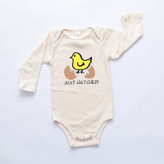 Simply Chickie Just Hatched Chick Long Sleeve Romper