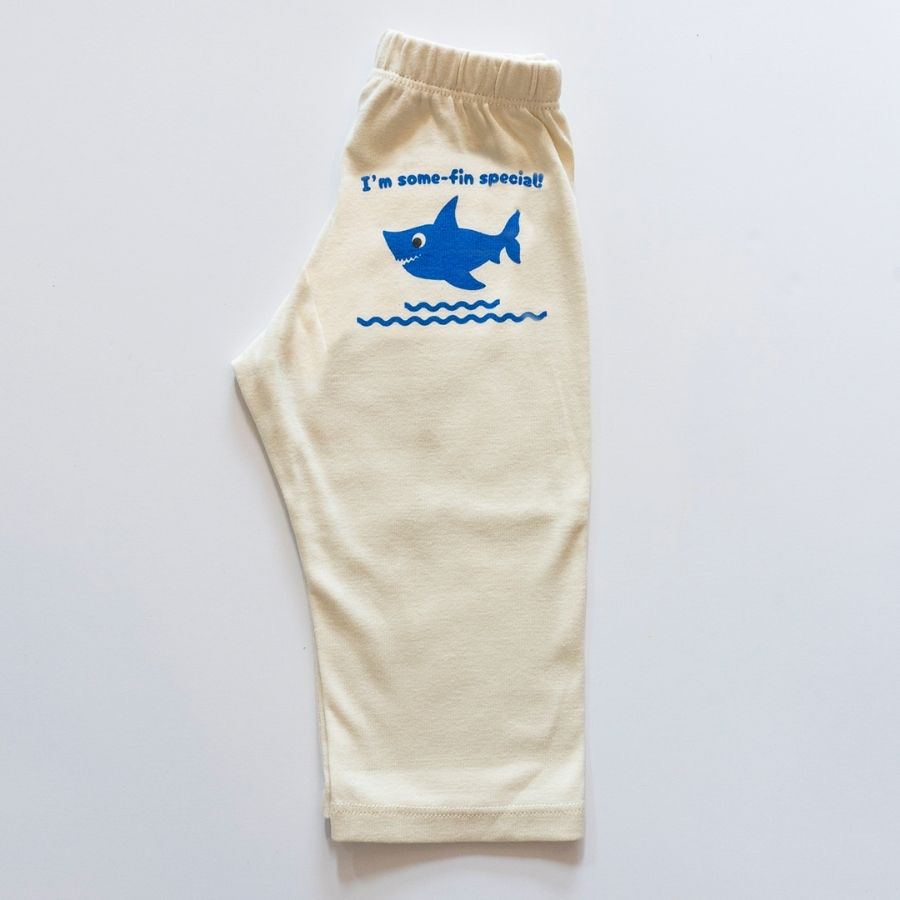 I'm Somefin Special Baby Shark Long Sleeve Romper and Pant Gift Set