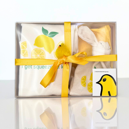 Simply Chickie Baby Gift Box - Lemon I get Squeezed A Lot 