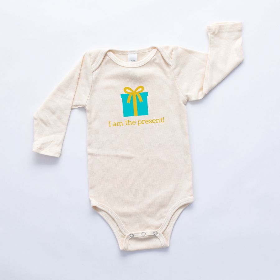 Simply Chickie Baby Onesie Romper - I Am The Present