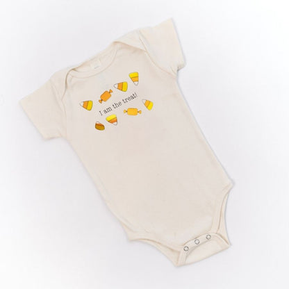 Candy Corn I Am The Treat Short Sleeve Romper