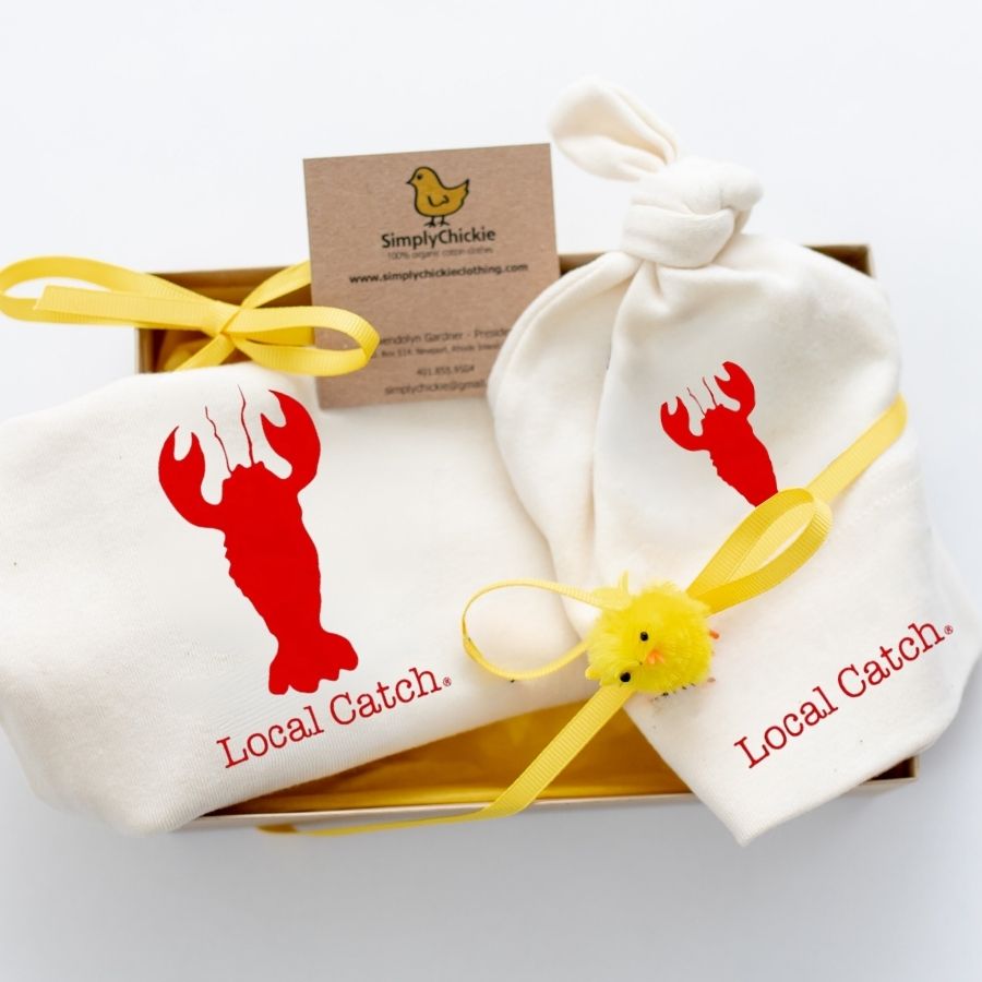 Simply Chickie Lobster Local Catch baby Gift Box