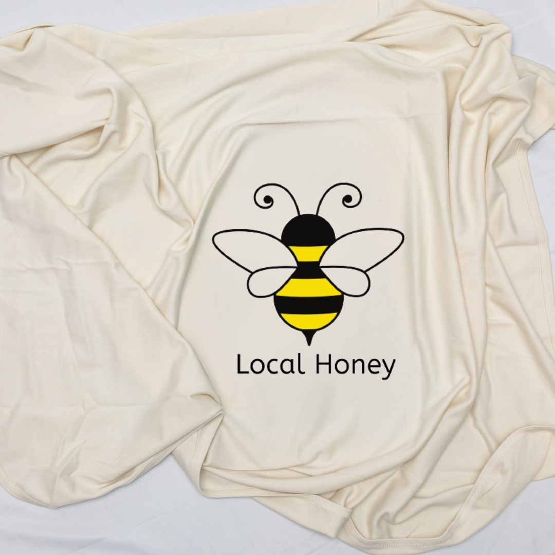 Bumble bee Local Honey Baby Blanket