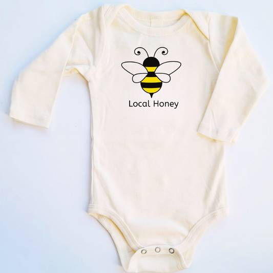 Local Honey Bumble Bee Long Sleeve Romper