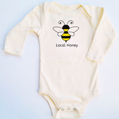 Bumble bee Long Sleeve Baby Romper, Hat & Blanket Gift Set Made in the USA