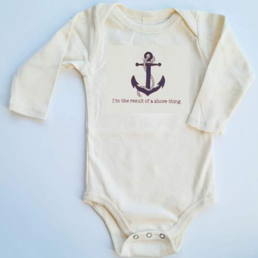 Shore Thing Nautical Long Sleeve Romper, Hat & Blanket Gift Set