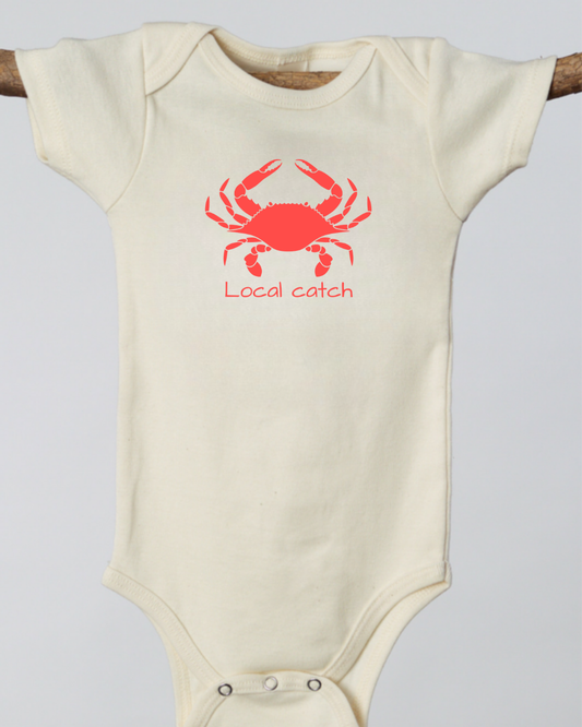Crab Local Catch Short Sleeve Romper