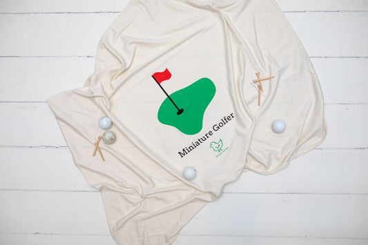 Mini Golfer LONG Sleeve Romper, Hat & Blanket Gift Set