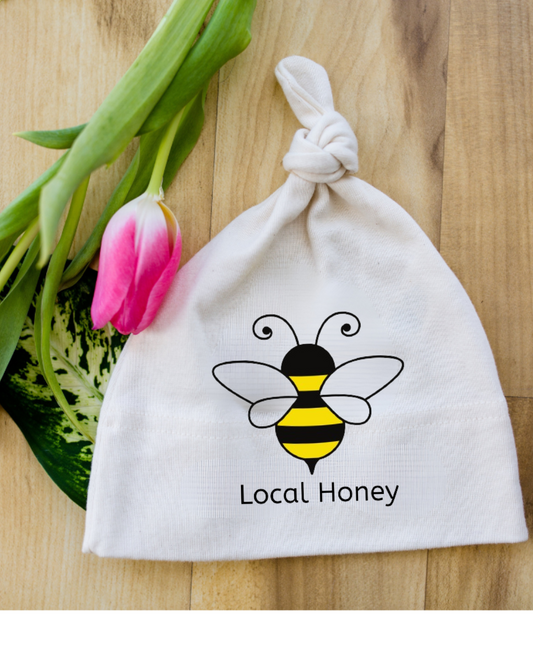 Local Honey Bumble Bee Baby Hat