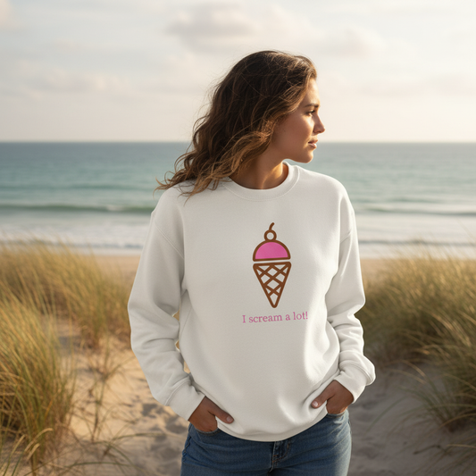 I Scream A Lot Off-White Sweatshirt Lifestyle