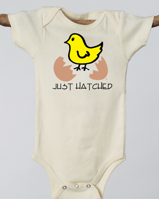 Preorder for late August delivery Just Hatched Short Sleeve Romper