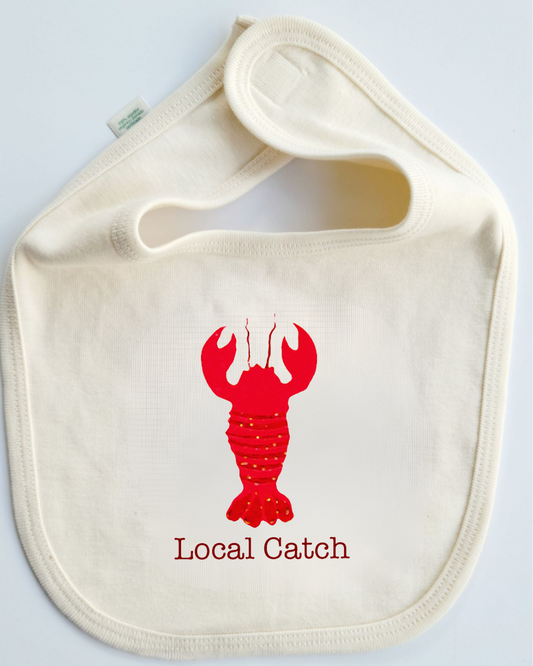 Lobster Baby Bib Local Catch