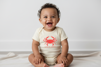 Local Catch Onesie on Latin Baby