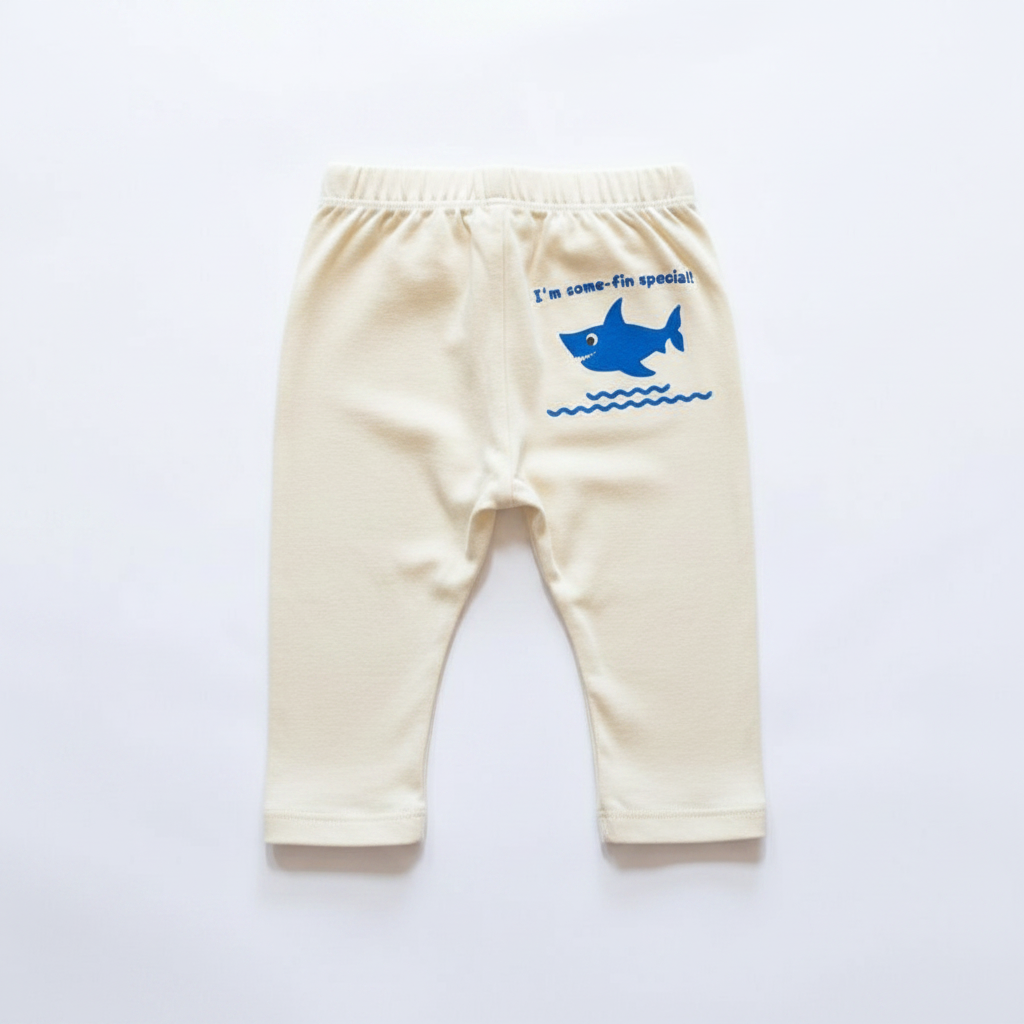 Shark Pants Flat-Lay - Shark on Right Bum