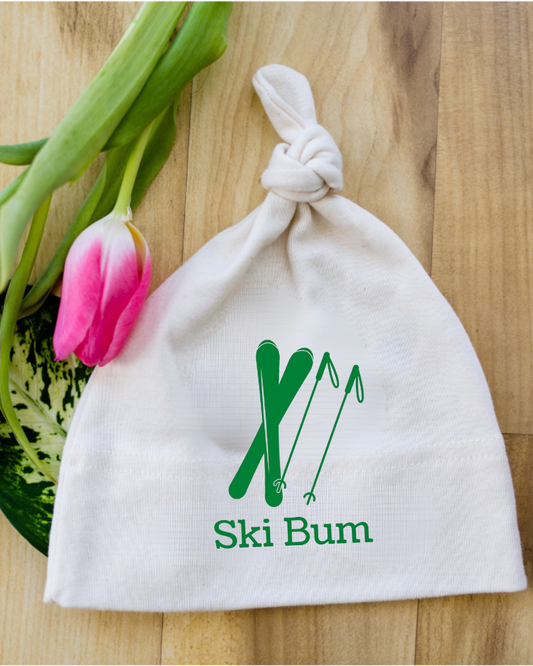 Ski Bum Short Sleeve Romper & Hat Gift Set