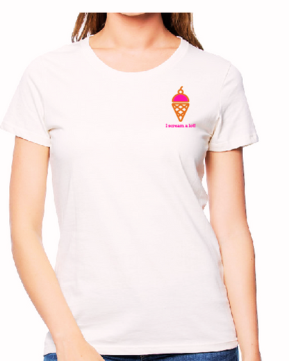 Ice cream Adult Tee - I scream a lot