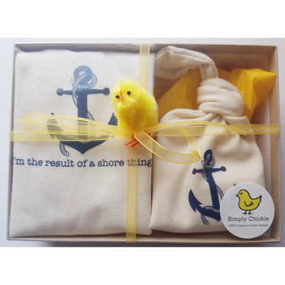 Organic cotton baby gift set - Nautical - Simply Chickie