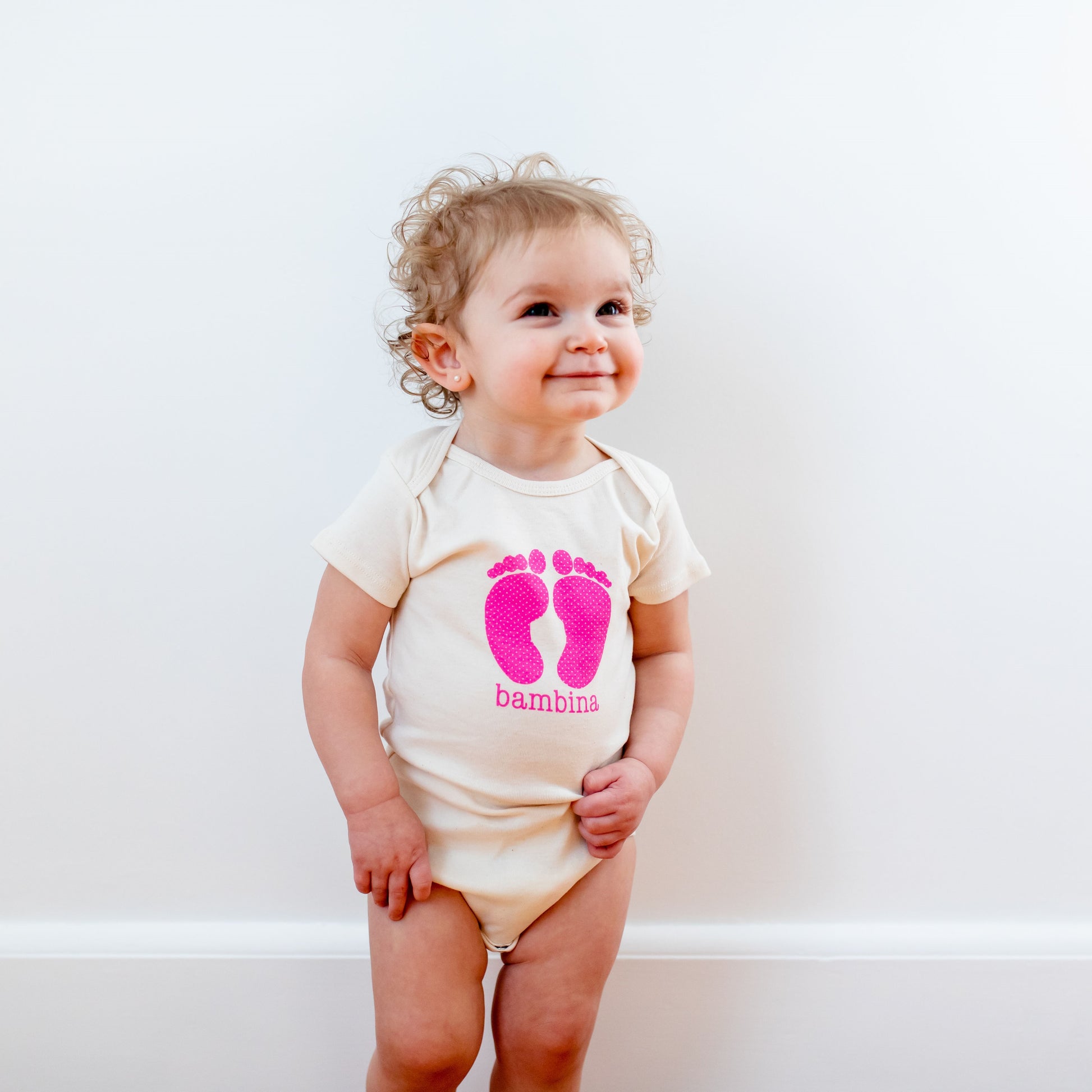 Organic cotton baby onesie - Bambina - Simply Chickie