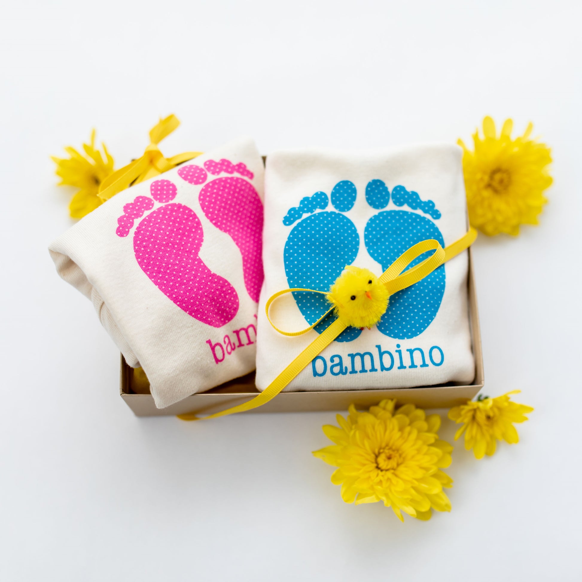 Organic cotton baby gift set - Twins - Simply Chickie